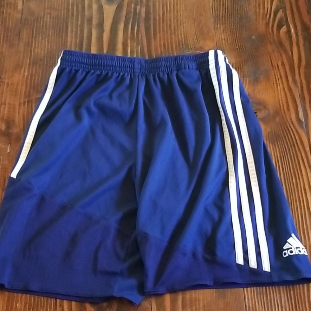 Girls royal blue Adidas shorts